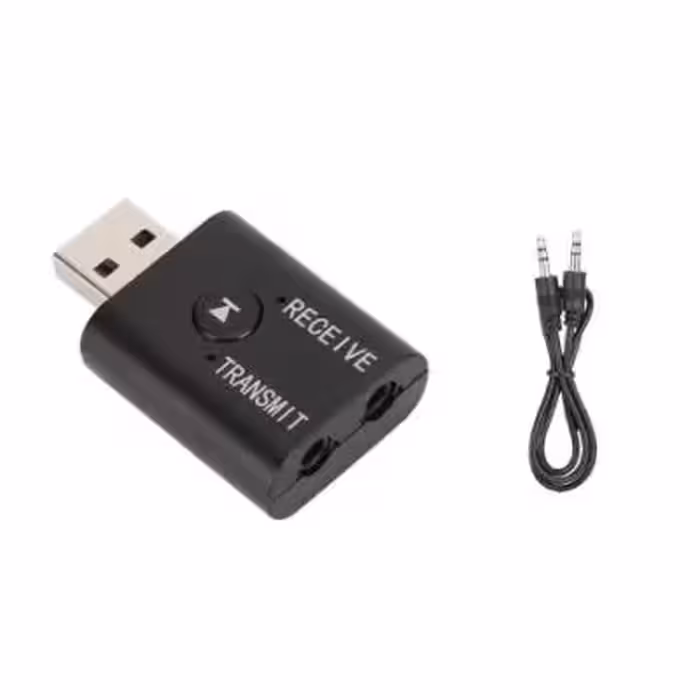 مجموعه 2 عددی دانگل بلوتوث فرستنده و گیرنده صوتی USB مدل TR6
