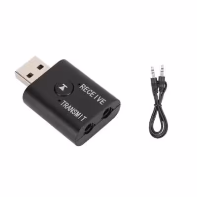 مجموعه 2 عددی دانگل بلوتوث فرستنده و گیرنده صوتی USB مدل TR6