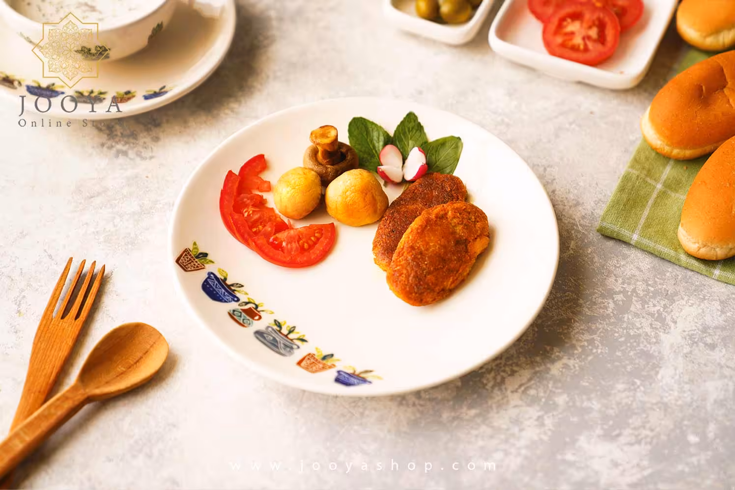 بشقاب سرامیکی بوستان