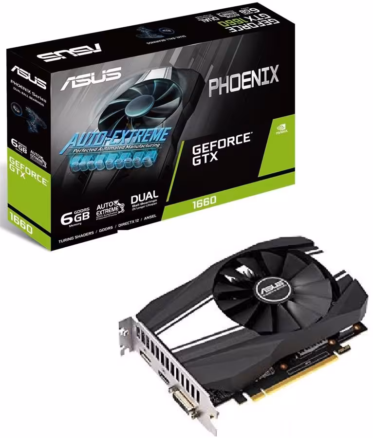 کارت گرافیک ایسوس مدل PH-GTX1660-6G با حافظه 6 گیگابایت