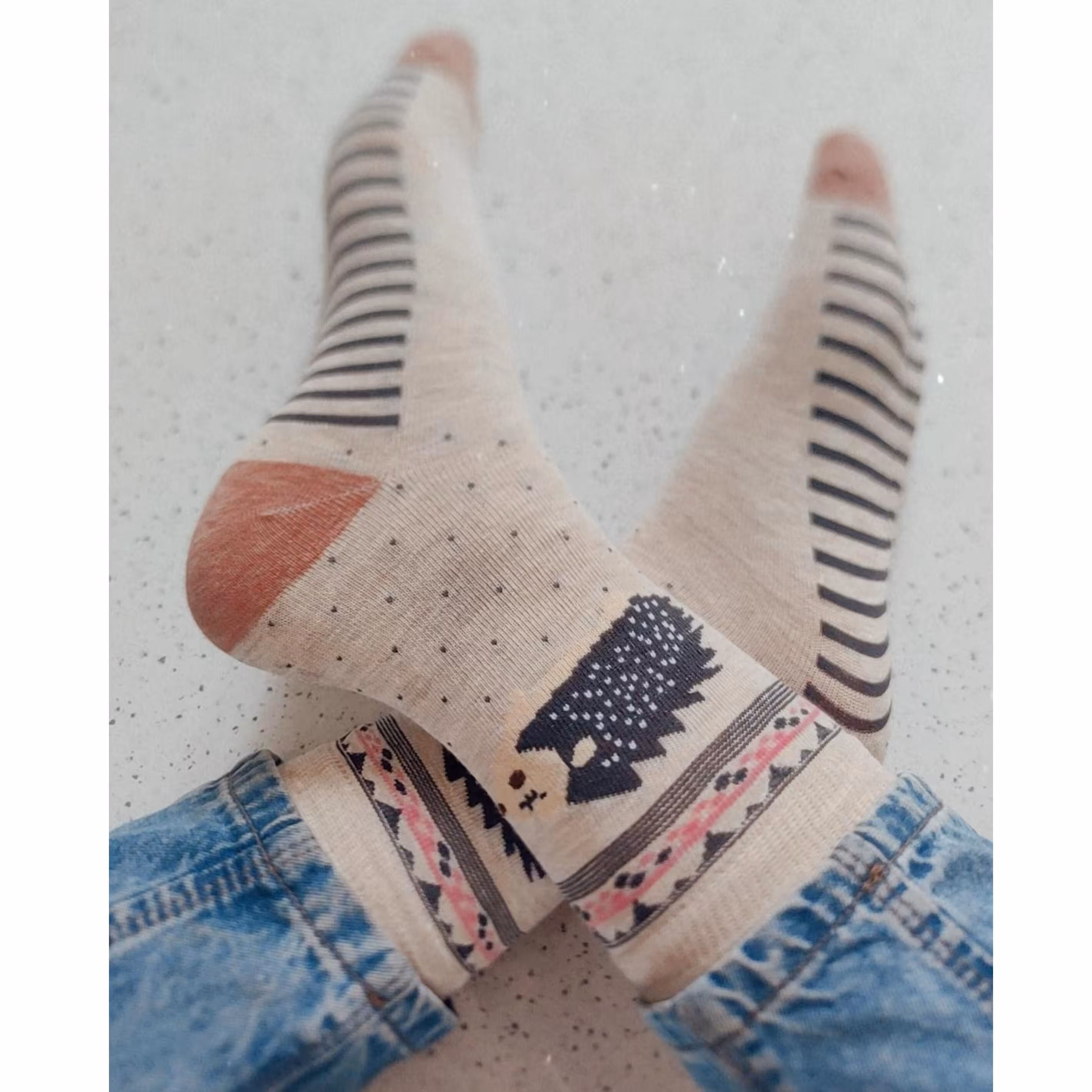 جوراب نیم ساق فانتزی 