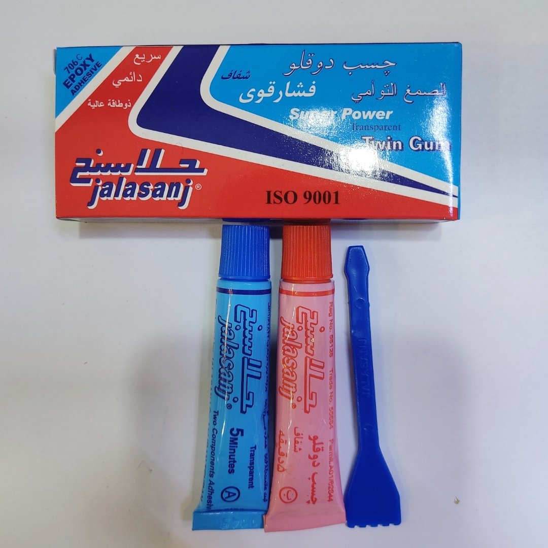 چسب دوقلو شفاف جلاسنج بی رنگ