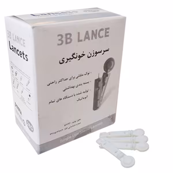 سوزن تست قند خون دو پر 3B LANCE LANCETS
