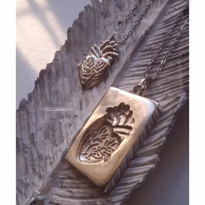 گردنبند ست آناتومی قلب استیل