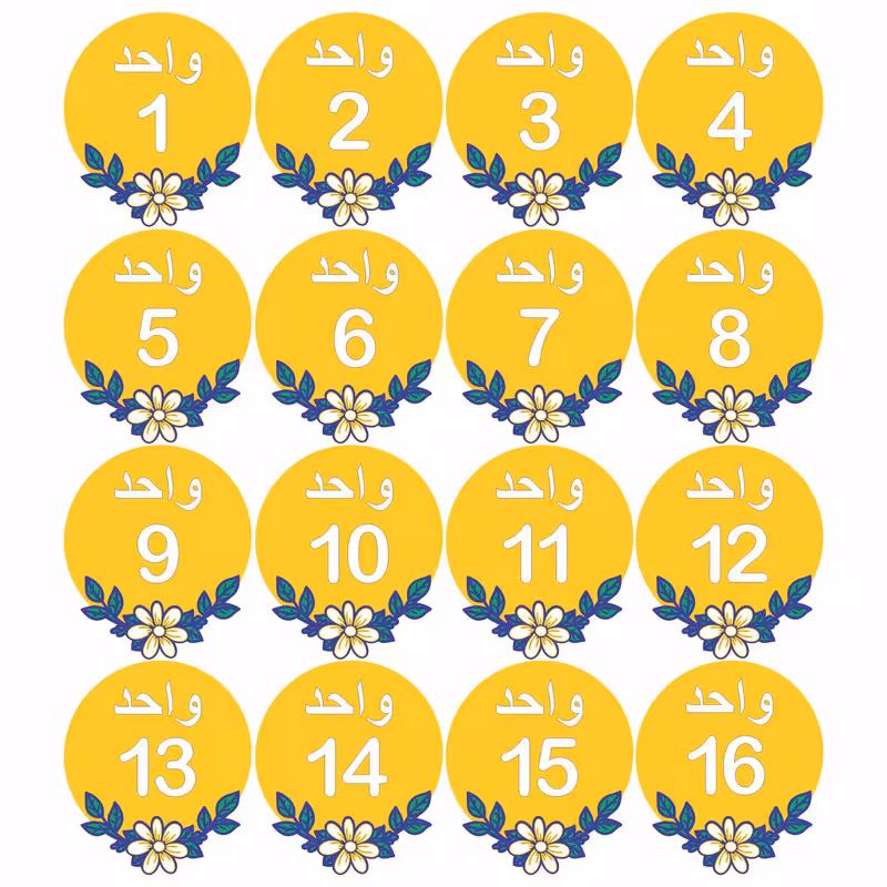 تابلو نشانگر  مدل نسترن مجموعه16عددی