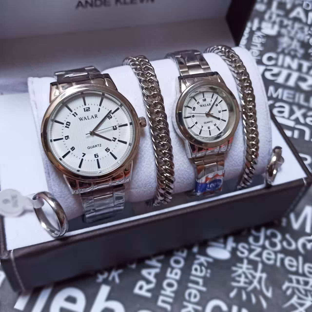  ساعت و اکسسوری ست زنانه و مردانه