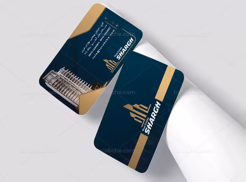 کارت ویزیت املاک | گرافیک با طعم تربچه