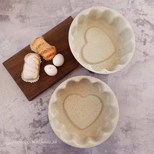 قالب کیک گرانیتی مدل مدل شارلوت دایره قلب دار گود آرکا