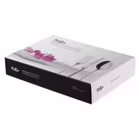 سرویس قاشق و چنگال 12 نفره ناب استیل طرح برلین دور طلایی (57 پارچه)