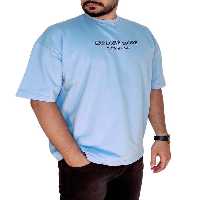 تی شرت مردانه اورسایز آبی دیورسو Diverso کد 4692