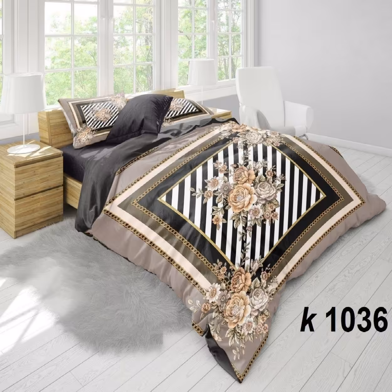 سرویس روتختی ترک إو turkev کد K-1036 دونفره 6 تکه