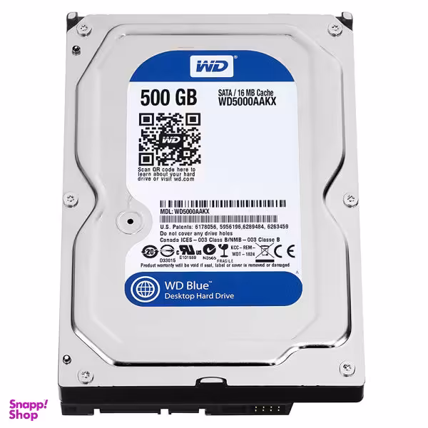 هارد دیسک اینترنال وسترن دیجیتال مدل WD BLUE WD5000AAKX ظرفیت 500 گیگابایت