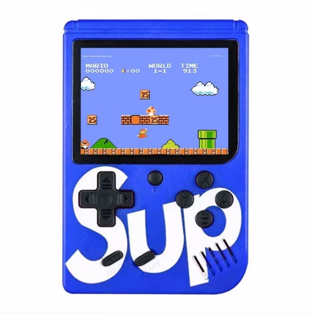 کنسول بازی قابل حمل ساپ گیم باکس دارای 400 بازی نوستالژی مدل Sup  Game Box 400 رنگ آبی