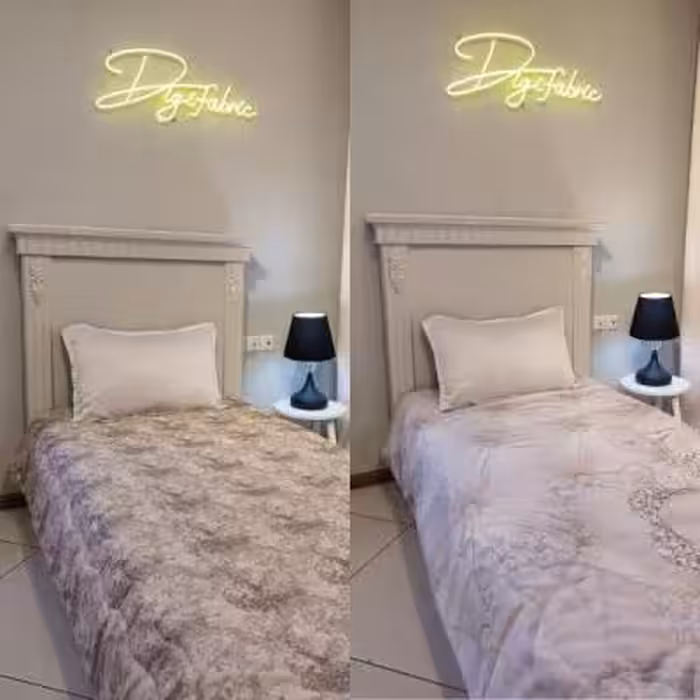 لحاف یک نفره طرح گل سه بعدی یاسی