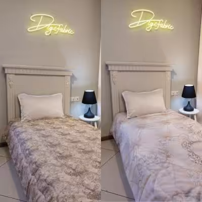 لحاف یک نفره طرح گل سه بعدی یاسی