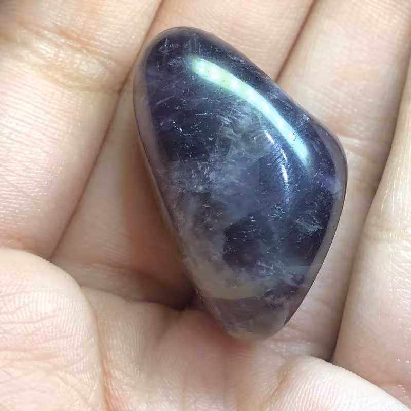 تامبلر سنگ آمیتیست آمیتیس لیس آگات تمام پولیش صد در صد طبیعی سرشار از انرژی
 کد195