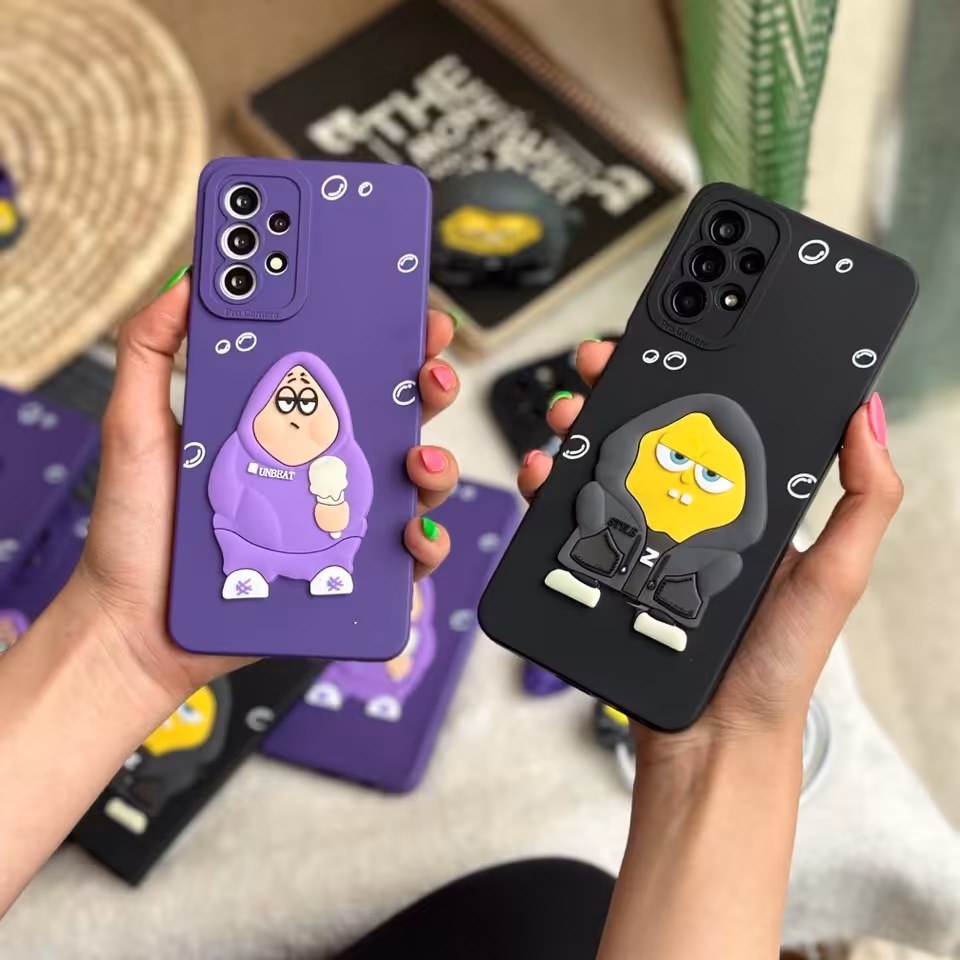 قاب گوشی سالید پاتریک و باب اسفنجی گنگ (کدC1803)، هزینه ارسال رایگان،فروشگاه جاسپرمال