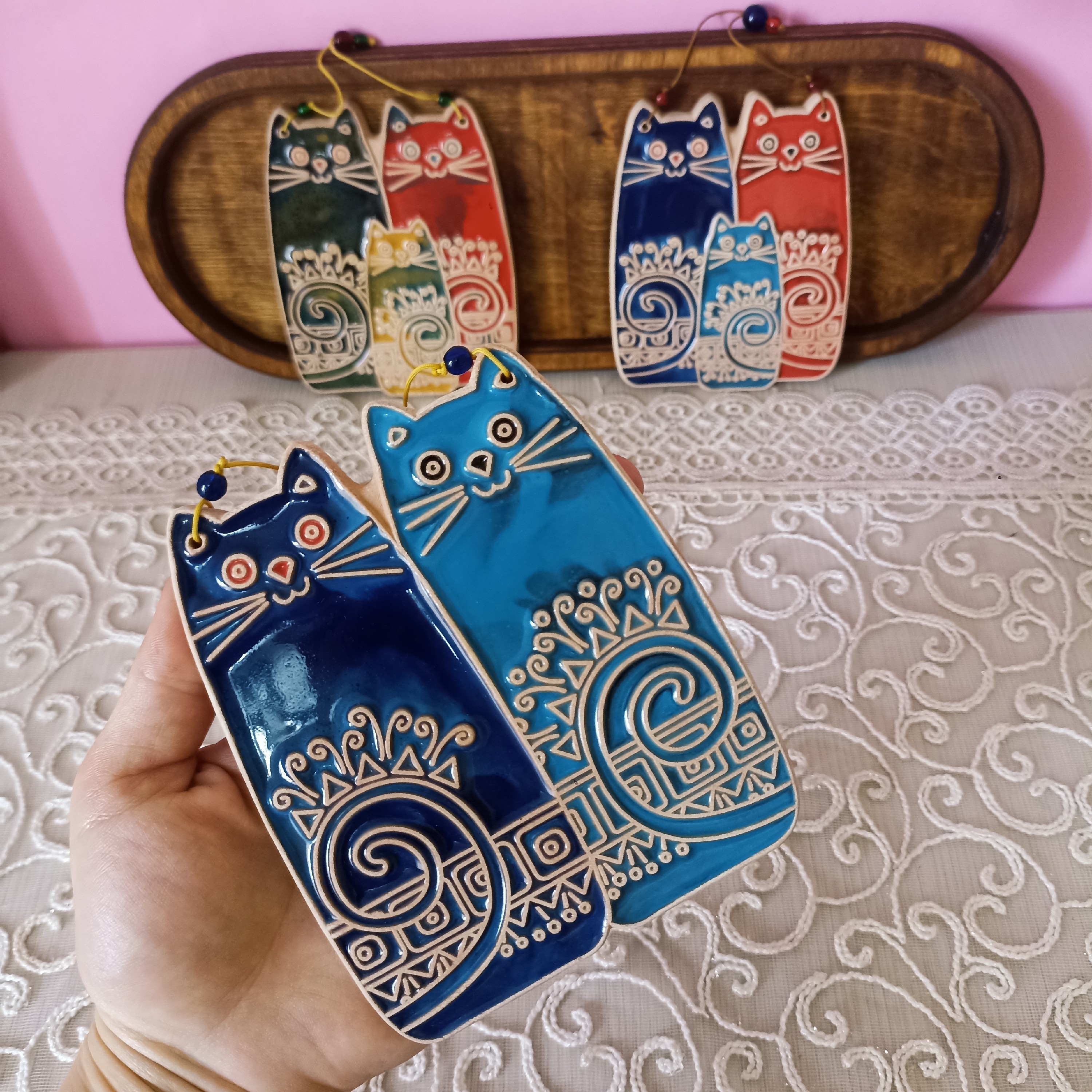 آویز  تزئینی گربه