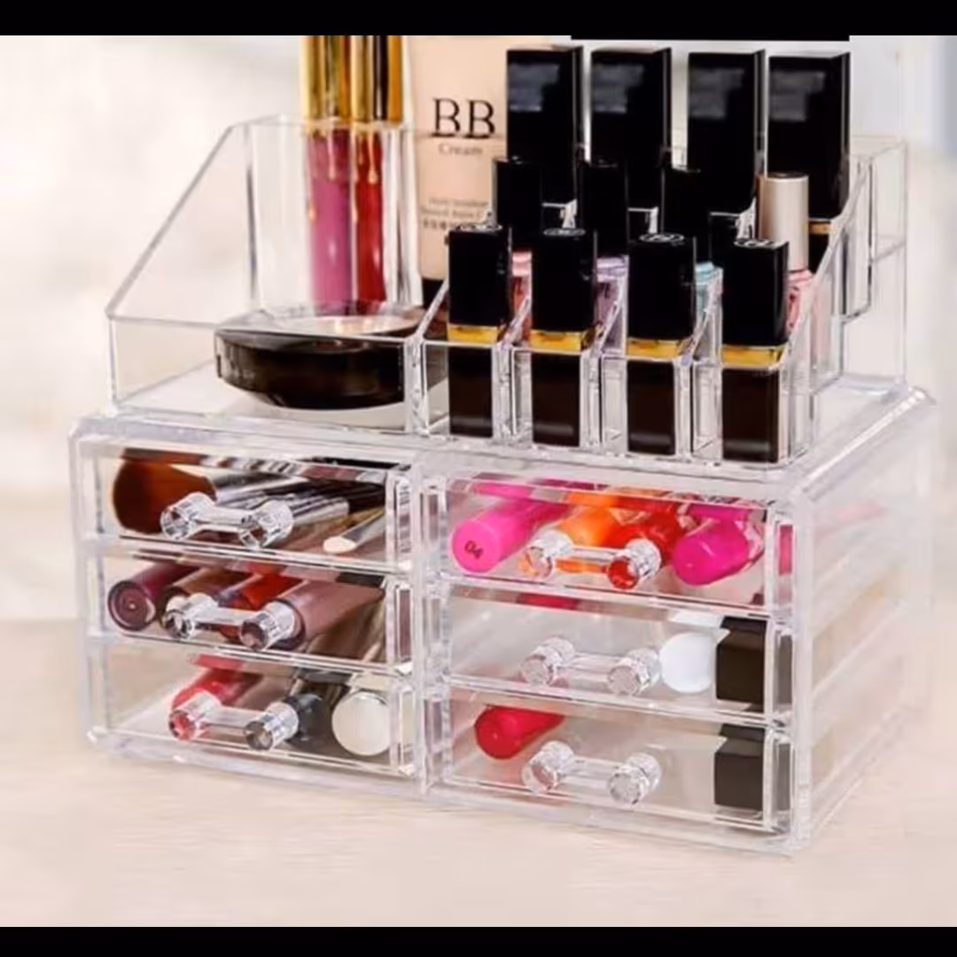 استند لوازم ارایش 6 کشو جنس اکرولیک مدل جدید