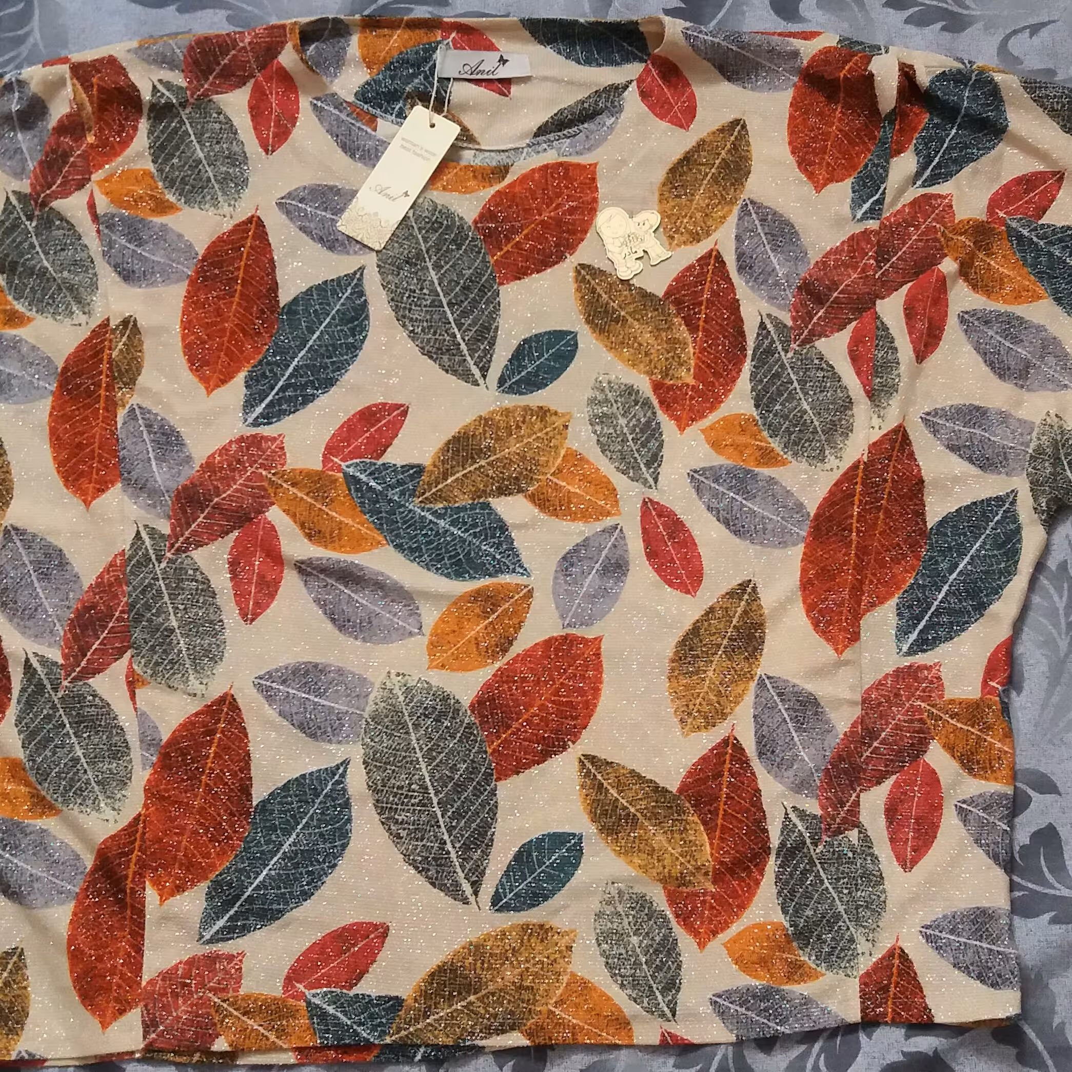 شومیز زنانه  لمه آستین کیمانو فری سایز  