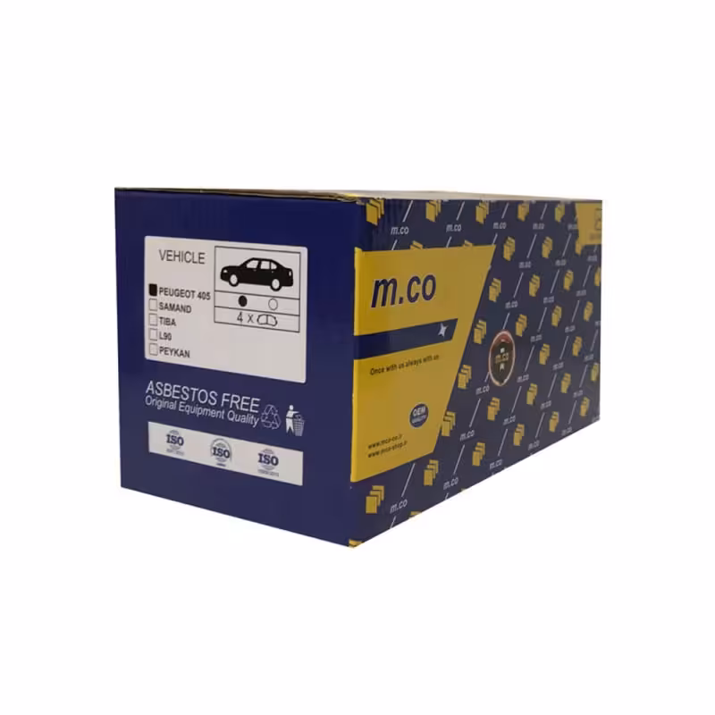 لنت ترمز عقب خودرو امکو مدل p1 مناسب برای پژو 405

