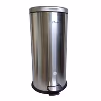 سطل زباله پدالدار سرکوله مدل 30 لیتری استیل