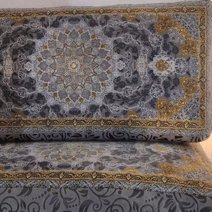 یک جفت پشتی فرشی 1200 شانه صددرصد نخ ابعاد 50 در 100 سانت پس کرایه