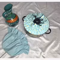 دمکنی فری سایز دو رو کتان نخ