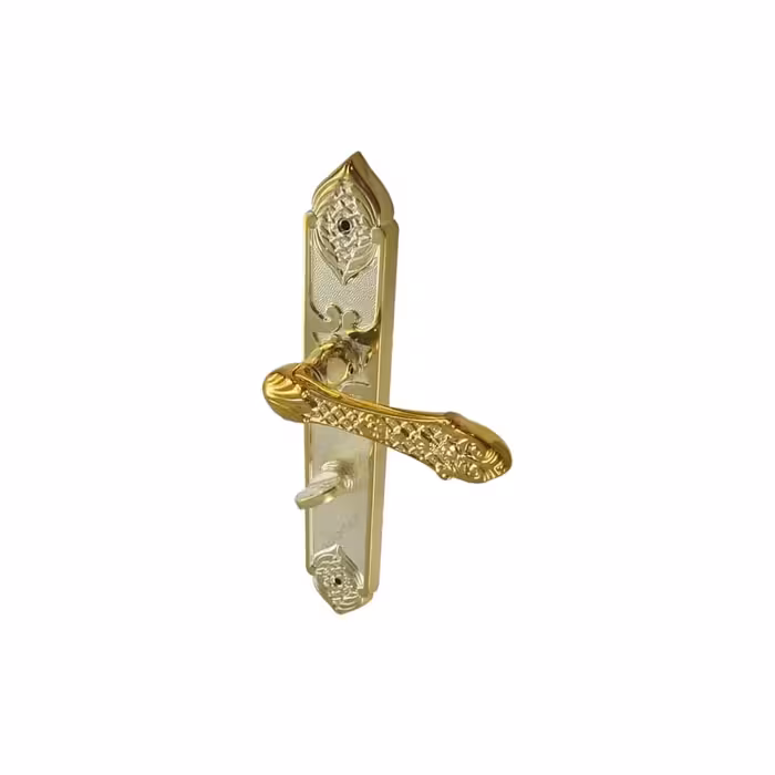 دستگیره پلاک سربی سرویس چپ طلایی مدل آریانا کلون K3