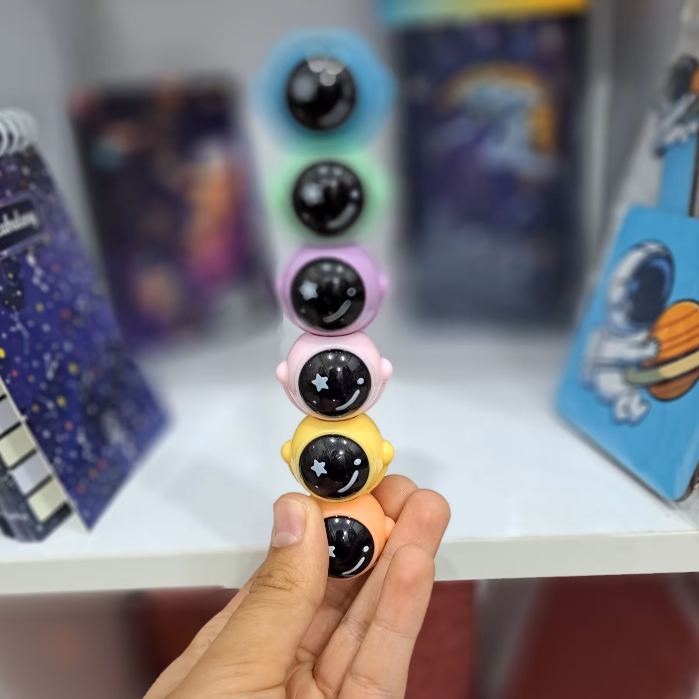 هایلایتر فانتزی طرح فضانورد 6 رنگ