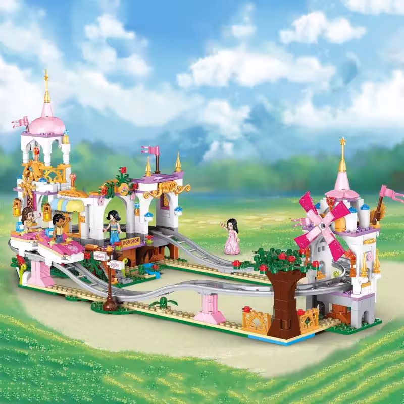 اسباب بازی لگو رولر کوستر پرنسسی 711 تکه کد QL1194