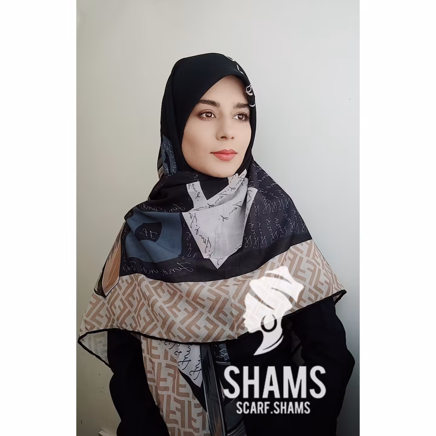 روسری نخی  طرح کیف شیک و زیبا قواره بزرگ مناسب چادر  خنک تبا ارسال رایگان 