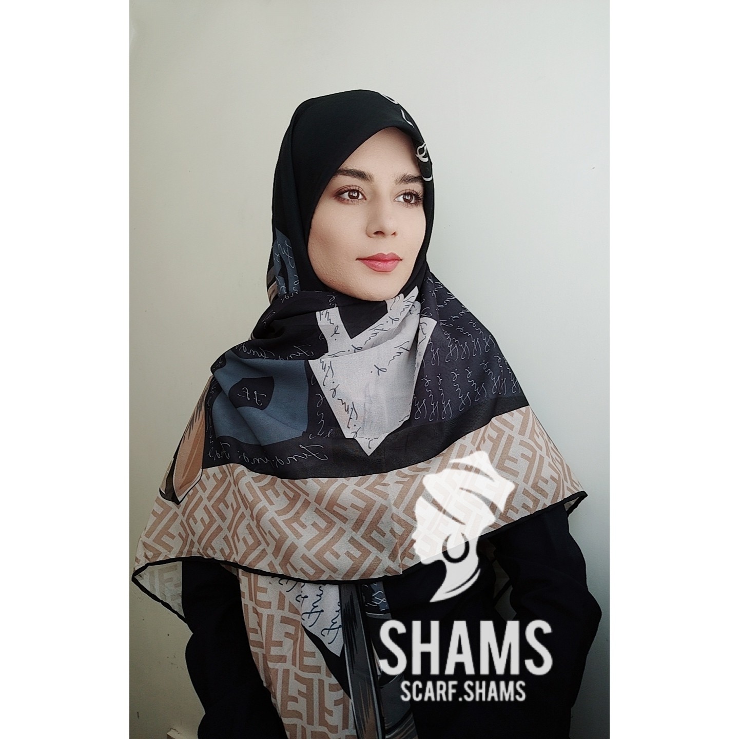 روسری نخی طرح کیف شیک و زیبا قواره بزرگ مناسب چادر خنک تبا ارسال رایگان