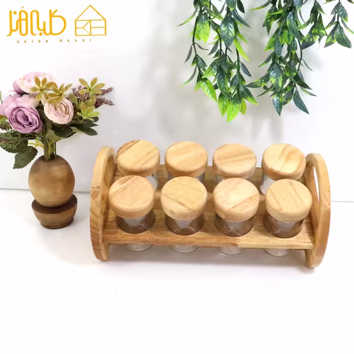 جا ادویه کج دیواری دایره 8 تایی