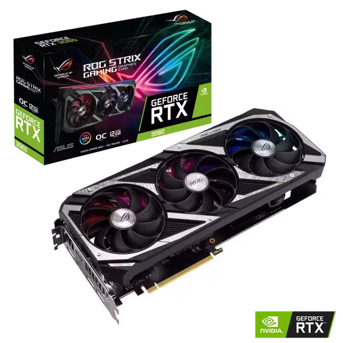 کارت گرافیک  ایسوس مدل ROG-STRIX-RTX3060-O12G-V2-GAMING حافظه 12 گیگابایت