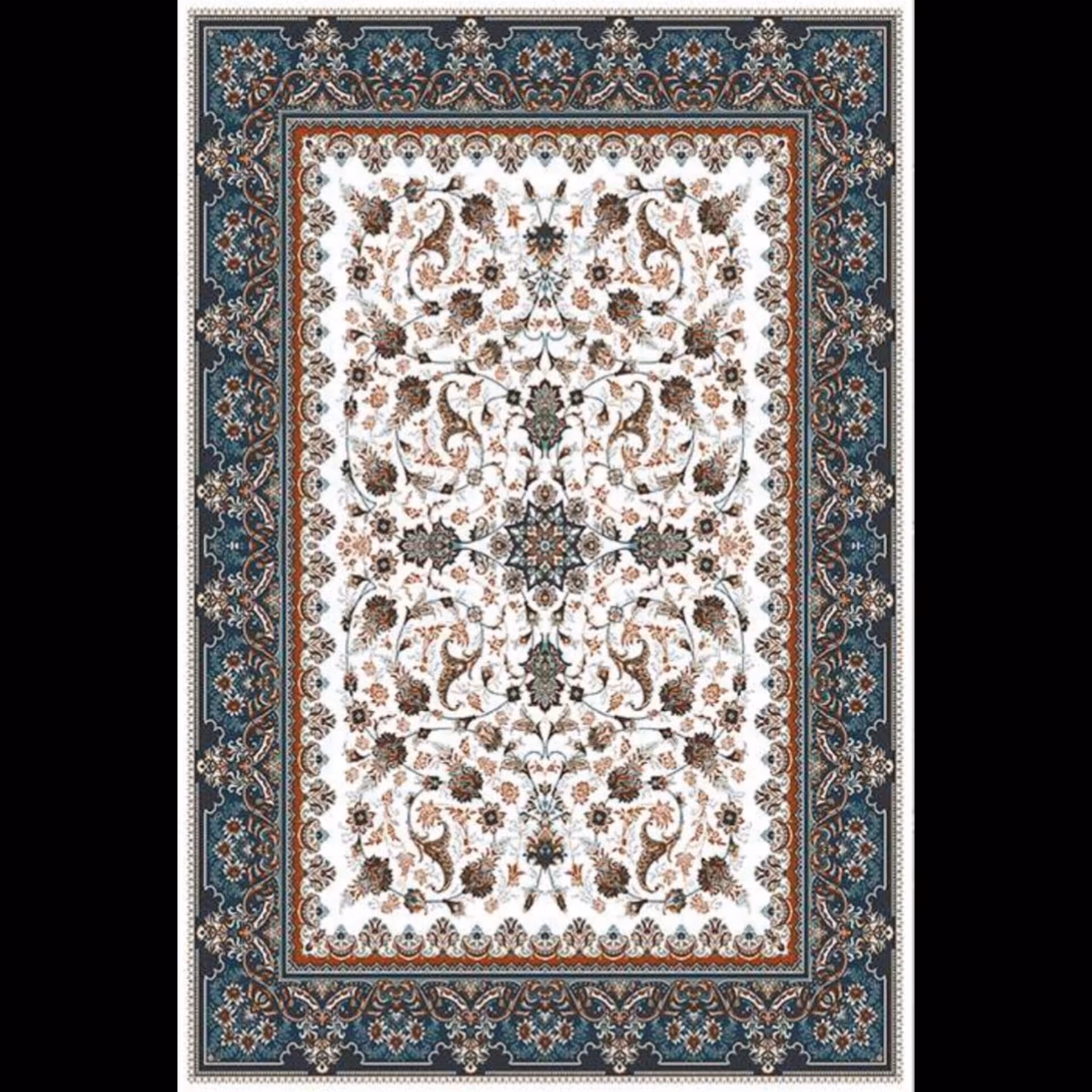 فرشینه مدرن طرح فرش،جنس مخمل هازان، سایز 4 متری ، مناسب برای سالن پذیرایی (کدh303 )