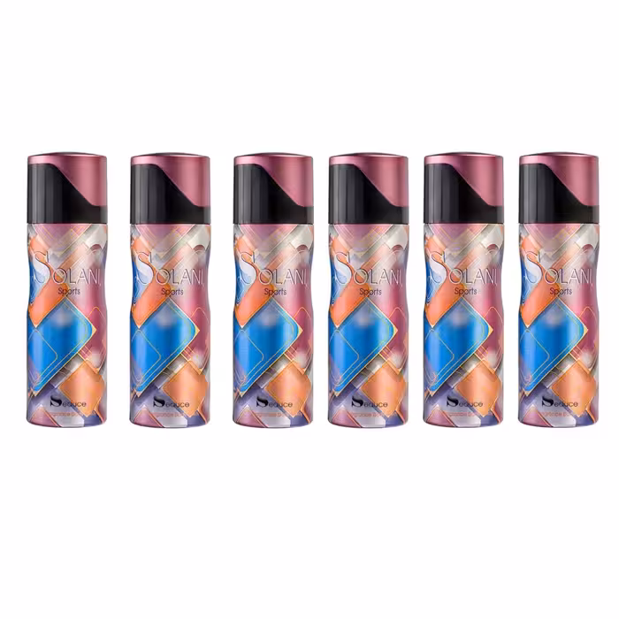 اسپری خوشبو کننده بدن سدیوس مدل سولانی اسپرت حجم 200 میلی لیتر مجموعه 6 عددی