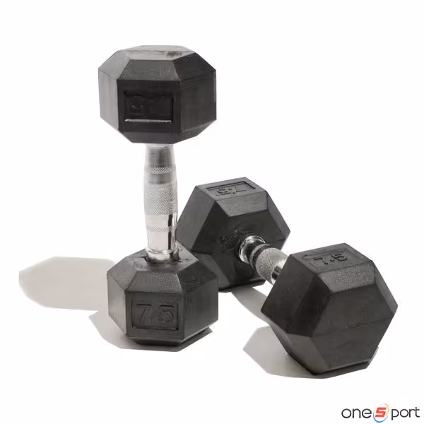 دمبل شش ضلعی 7.5 کیلوگرم بسته دو عددی