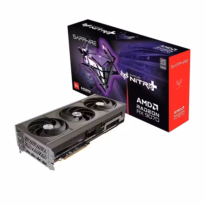 کارت گرافیک سافایر مدل NITRO  AMD Radeon RX 9070 16GB GDDR6