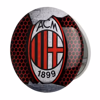 آینه جیبی خندالو طرح باشگاه آث میلان مدل تاشو کد 27242