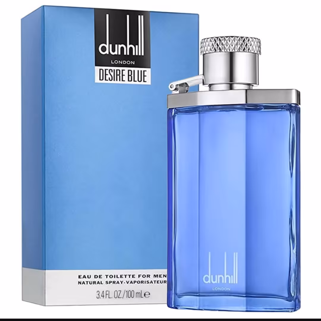 عطر ادکلن دانهیل آبی( دانهیل دیزایر بلو) مردانه خنک معطر گیاهی( فروش بصورت گرمی)