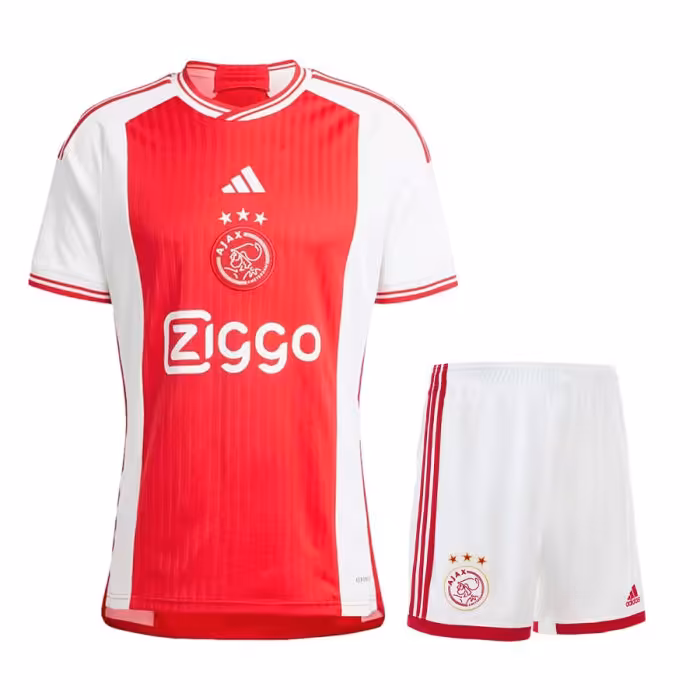 کیت اول آژاکس 2024 ست پیراهن و شورت با لوگوی دوختی و تایلندی