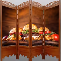 پاراوان تصویری رستورانی PA-442 (پرداخت کرایه پس از تحویل)