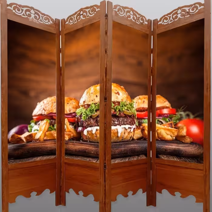 پاراوان تصویری رستورانی PA-442 (پرداخت کرایه پس از تحویل)