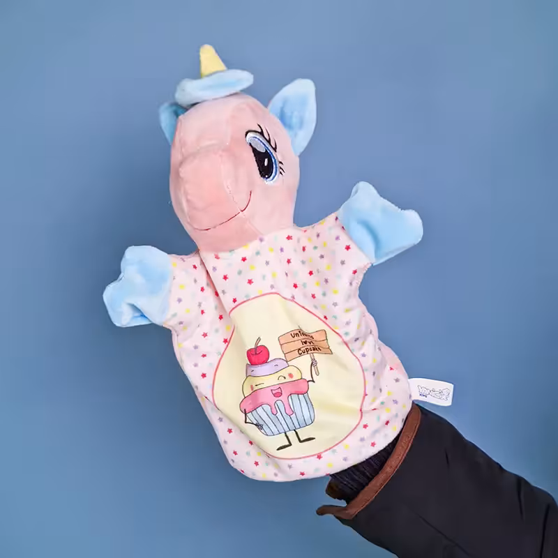 عروسک نمایشی حیوانات مدل یونیکورن کد P/AF100320/F