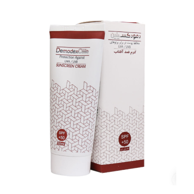 کرم ضد آفتاب بی رنگ دمودکسیلین حجم 50 میلی لیتر