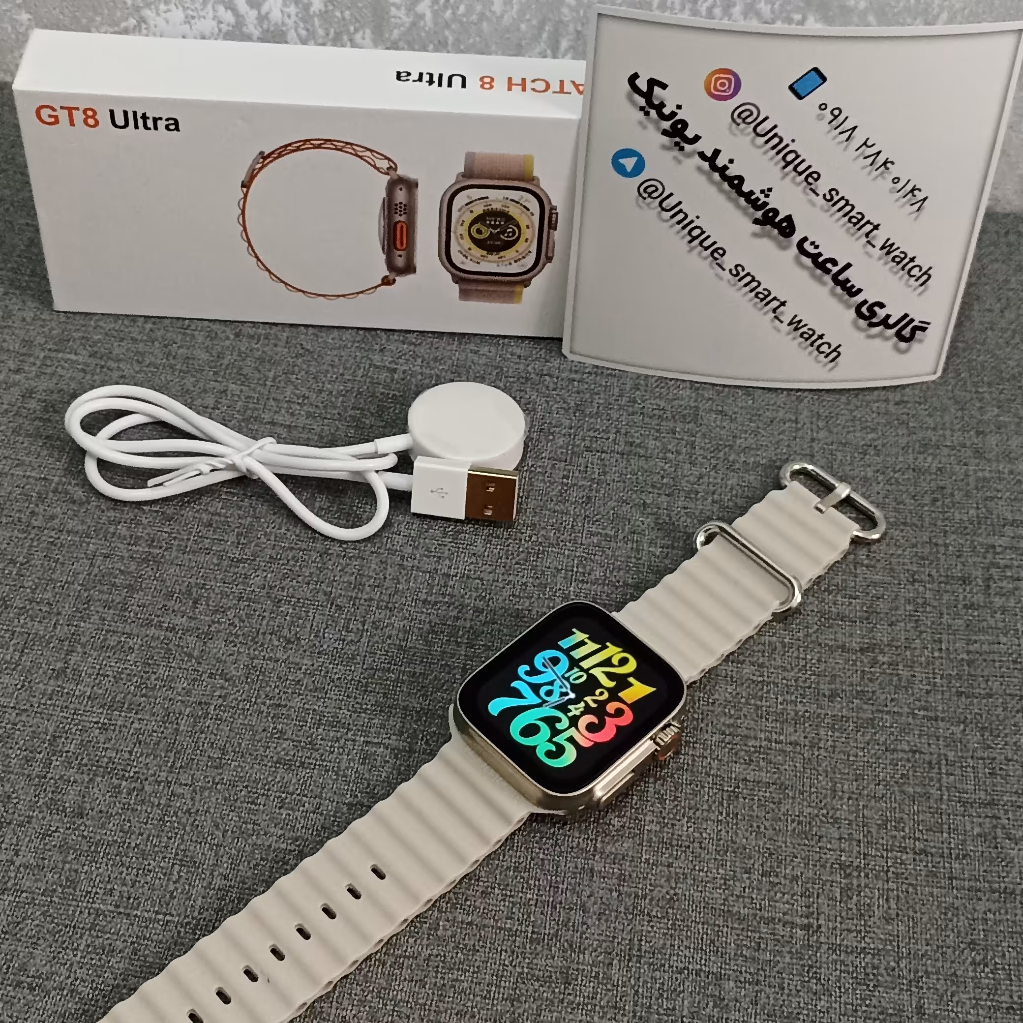 ساعت هوشمند طرح اپل مدل GT8 ultra 