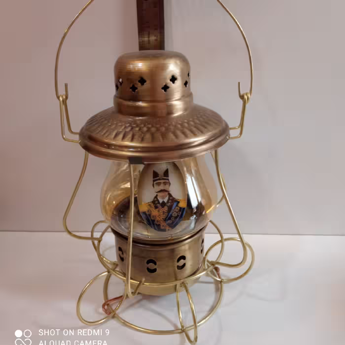 چراغ آنتیک طرح برنزی ،  کد180zv-110