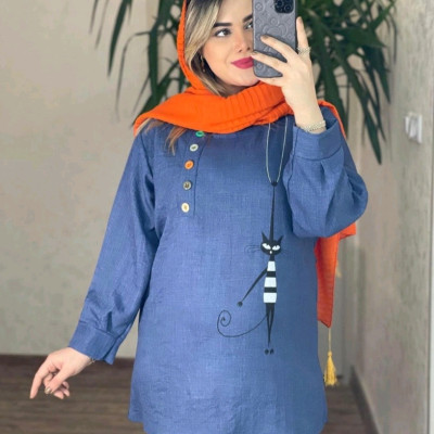 تونیک شانتون طرح گربه