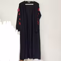 رویه جلوباز  بغل چاک دار با آستین کارشده و کمربند خور  کیژان